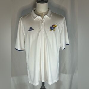 Adidas Kansas Jayahawks Performance/Coaching/Golf  Climalite Polo